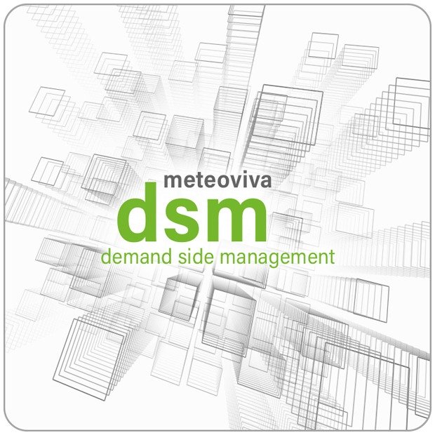 Logo meteoviva dsm – demand side management – lässt Sie von günstiger sauberer Energie profitieren